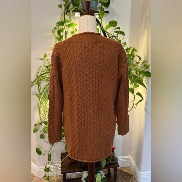 Pink Rose Women's Brown Cardigan - Picture 3 of 6